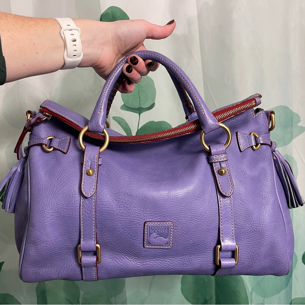 Dooney and Bourke Large Florentine Lavender Satchel